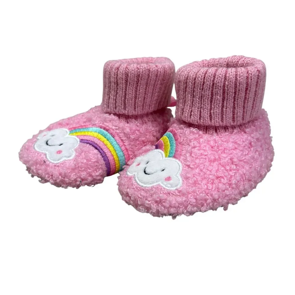 5/$15 Pink Rainbow Slippers - Wonder Nation - 2